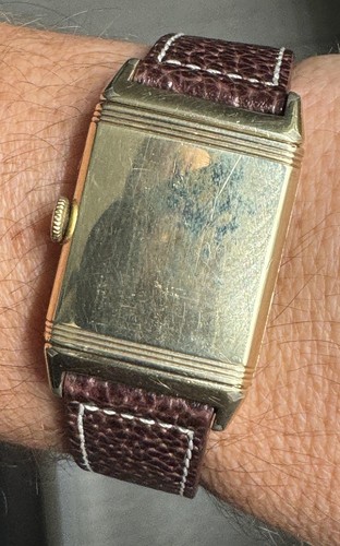 ULTRA RARE 1938 HAMILTON OTIS REVERSO 14K GOLD FILLED HAND WIND BLACK ...