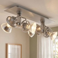 Deckenlampe Deckenstrahler Spotlampe Beweglich Wohnzimmerlampe 4 Flammig L 32Cm