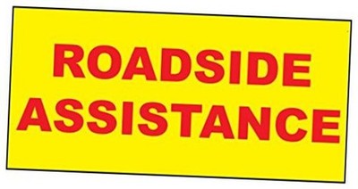 Fastasticdeals Roadside Assistance Yellow Background Car Door Magnets Magnetic