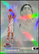 2007-08 LUIS SCOLA TOPPS STADIUM CLUB CHROME ROOKIE REFRACTOR CARD 037/999!. rookie card picture