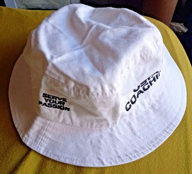 USTA Coaching Tennis Bucket Hat Cap by American Needle New White Cotton