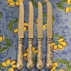 VTG Gorham Silver Strasbourg Sterling New French Hollow Handle Knives,  Set of 4