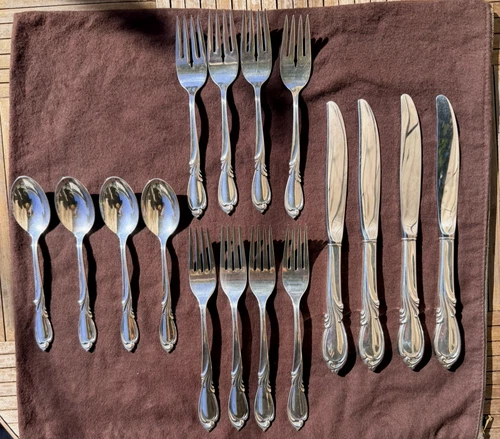 Rhapsody by International Sterling Silver Flatware! 16 piece, 4 Place Setting