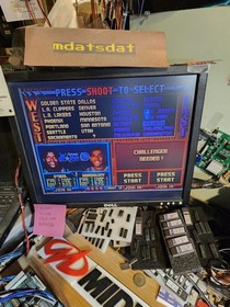 NBA JAM TOURNAMENT PCB JAMMA ARCADE REWIND 2.0 BOARD SET WORKING!!!! MIDWAY 