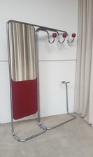 Vtg Mid Century Hallway Entranceway Coat Rack Mirror Bauhaus Danish R930