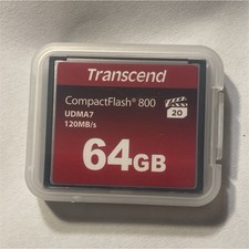 Transcend High Speed CompactFlash 64GB UDMA7 120MB/s Memory Card TS64GCF800