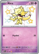 Abra - 148/091 - Pokemon Paldean Fates Shiny Rare Card NM on eBay