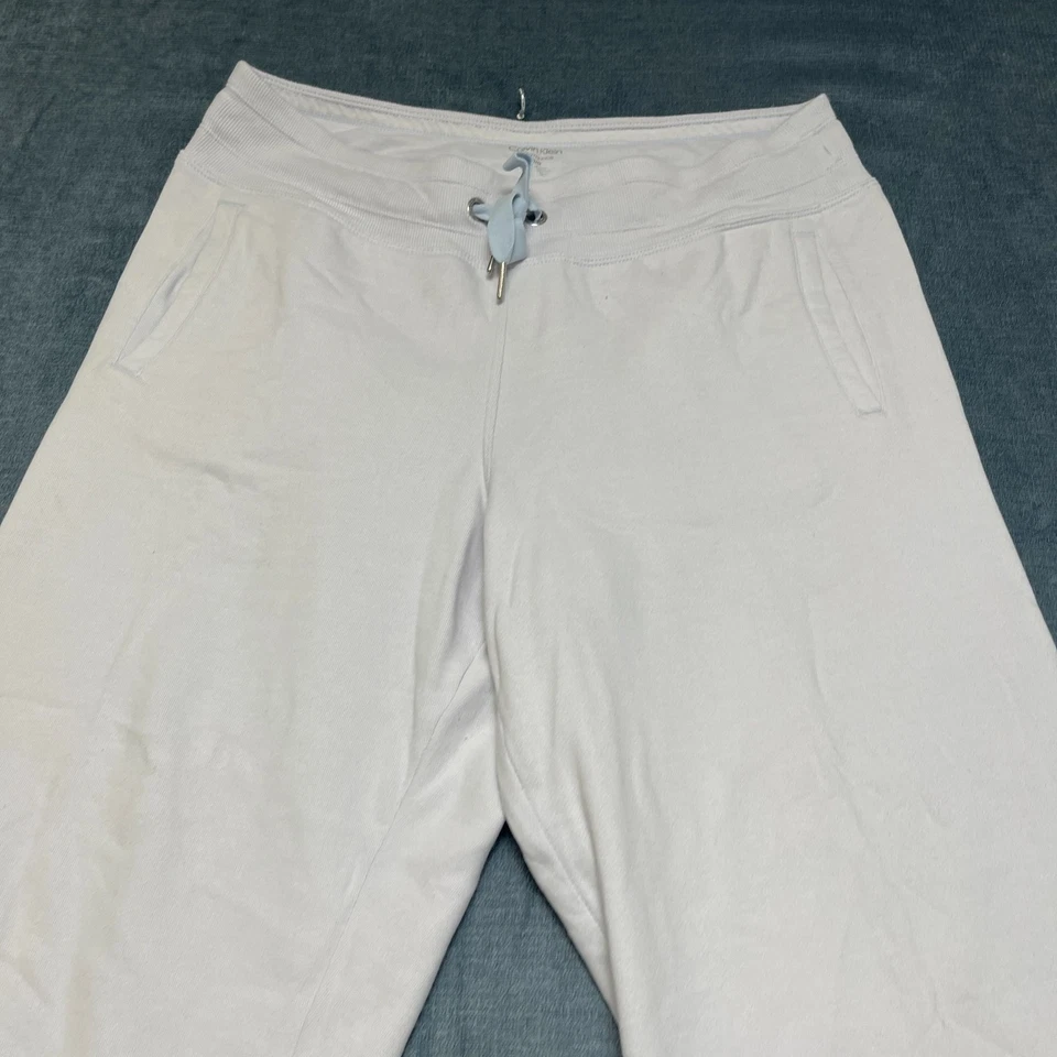 Pantalones Cortos Calvin Klein Para Mujer Grandes Blanco Vellón Marca Logo Rendimiento Foto 4 de 4