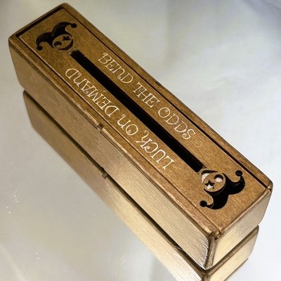 Artful Backgammon Cubes Original Dice Case - Joker.SEPIA - Holds 5 dice (14-16mm