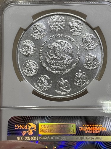 2015MO MEXICO SILVER LIBERTAD 1 ONZA NGC MS69 - Picture 4 of 4