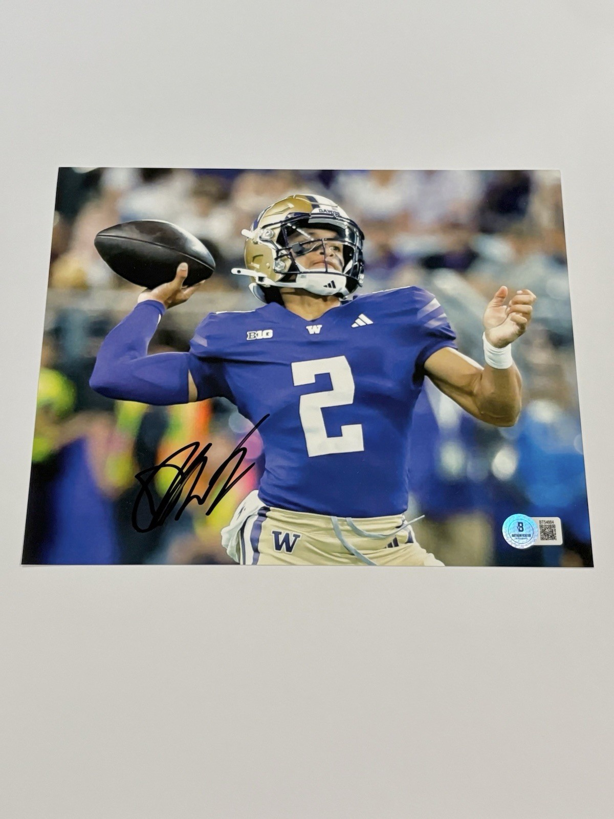 BECKETT COA DEMOND WILLIAMS Autographed Signed Washington Huskies Football 8x10 Photo 