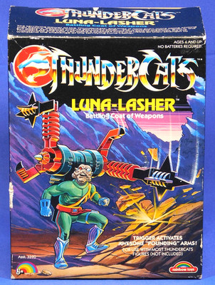 THUNDERCATS LUNA-LASHER NEW IN OPEN BOX VINTAGE LJN RAINBOW TOYS