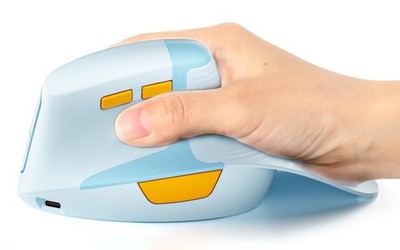 Seenda MOE302 Vertical Ergonomic Mouse with Palm Rest, Rechargeable Wireless ...