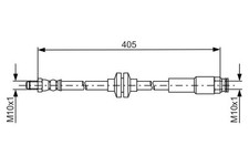 BOSCH Bremsschlauch 1 987 481 671 für FIAT JEEP OPEL