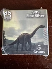 Pan Silver Company 5g  .999 Fine Dinosaur Brachiosaurus 2534 and 2865 Of 3000