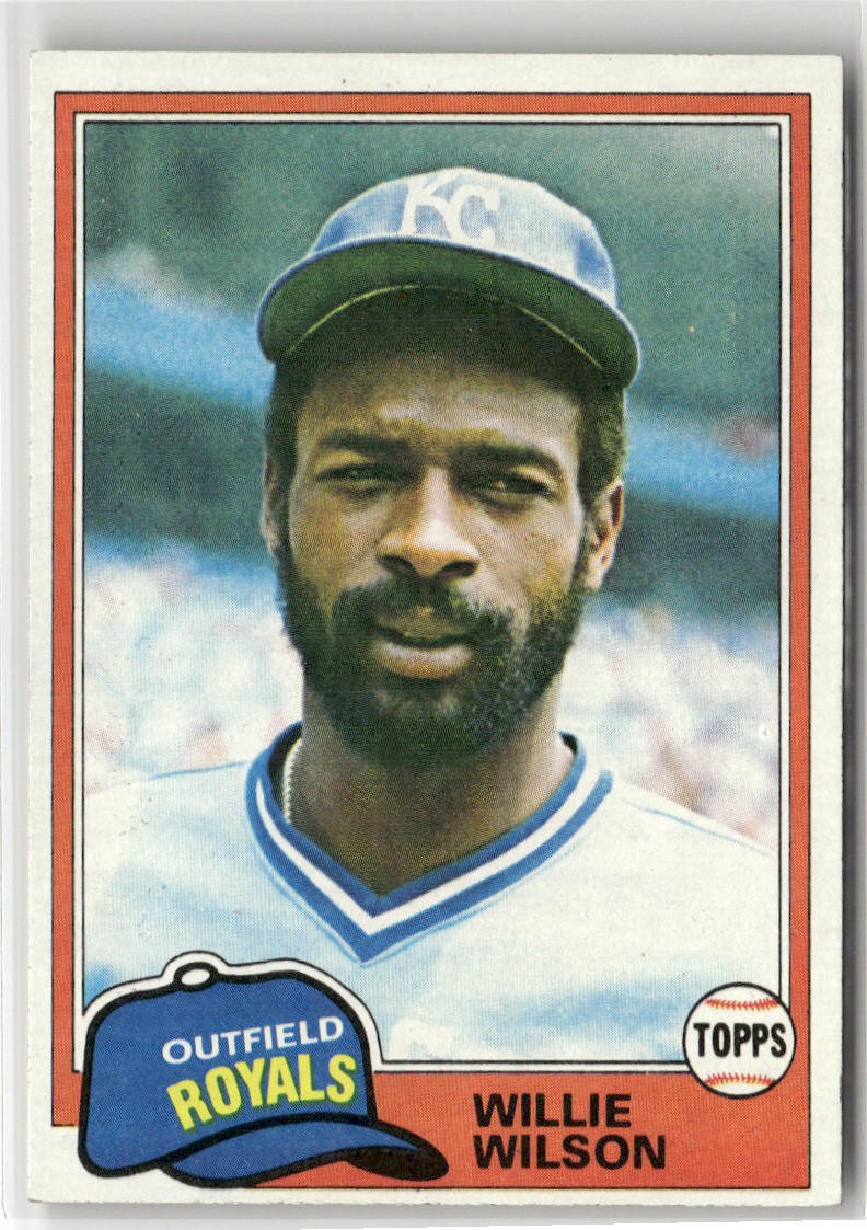 1981 TOPPS #360 WILLIE WILSON KANSAS CITY ROYALS