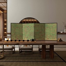 Tisch-Paravent Faltbar Freistehenddieser Sichtschutzschirm Mobil für Büro,