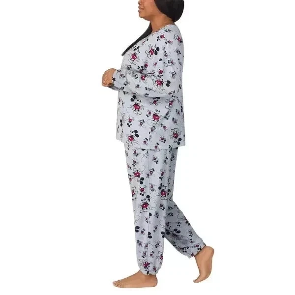 Disney Mickey Mouse Women's 2 Piece Lounge Pajama Set - Image 2 of 4