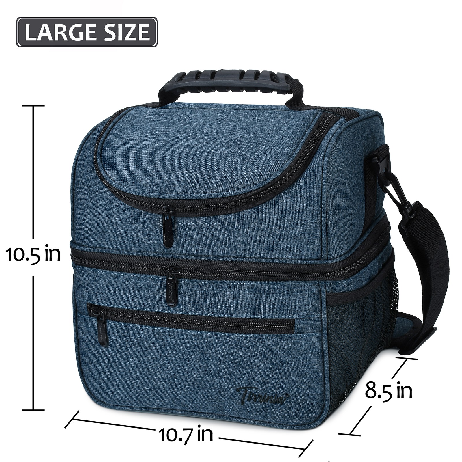 Insulated Lunch Bag Box for Women Men Thermos Cooler Hot Cold Adult Tote Food