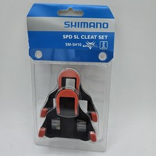 New - Shimano SM-SH10 SPD-SL Cleat Set Fixed Mode - Black/Red, Y42U98020, Japan