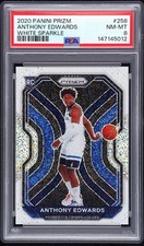2020 Panini Prizm #258 Anthony Edwards White Sparkle SSP Timberwolves RC PSA 10