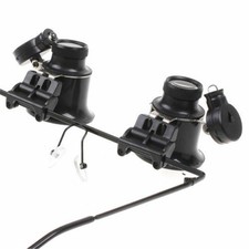 20x Magnifying Magnifier Glasses Magnifaction Jeweler Loupe Repair w/ LED Lights