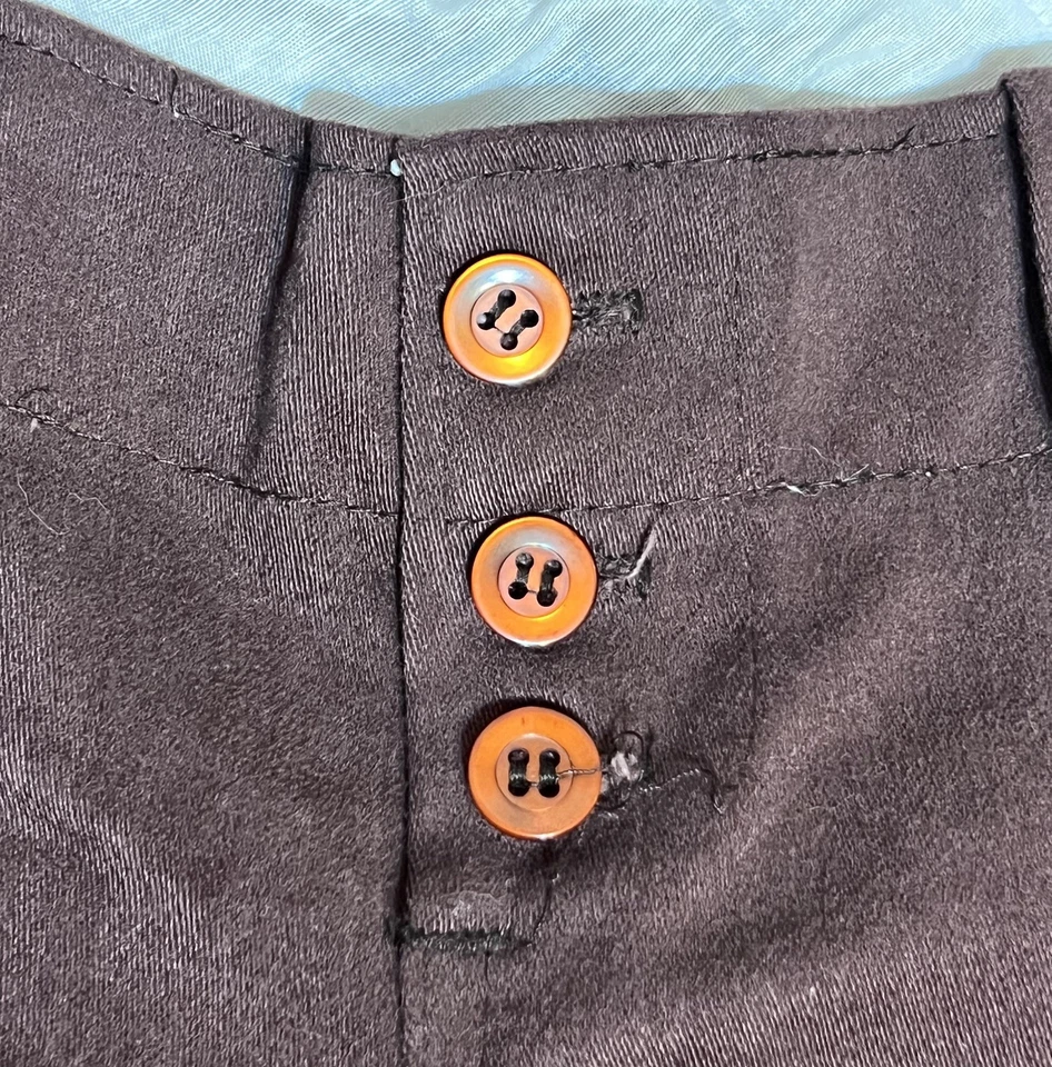 Pantalones de mezclilla de colección de los años 60 Hip Hugger parte inferior de campana de elefante para mujer sin existencias nuevos hippies Foto 3 de 4