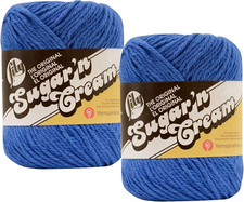Sugar 'N Cream 100 Cotton Limited Edition Yarn  2-Pack Blueberry 1725 