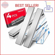 FINDMAG 4 Pack Magnets Bar, Rare Earth Magnet Heavy Duty, Strong Neodymium Bar M
