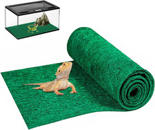 Large Reptile Carpet Terrarium Liner 47" X 24" Substrate Mat Green 