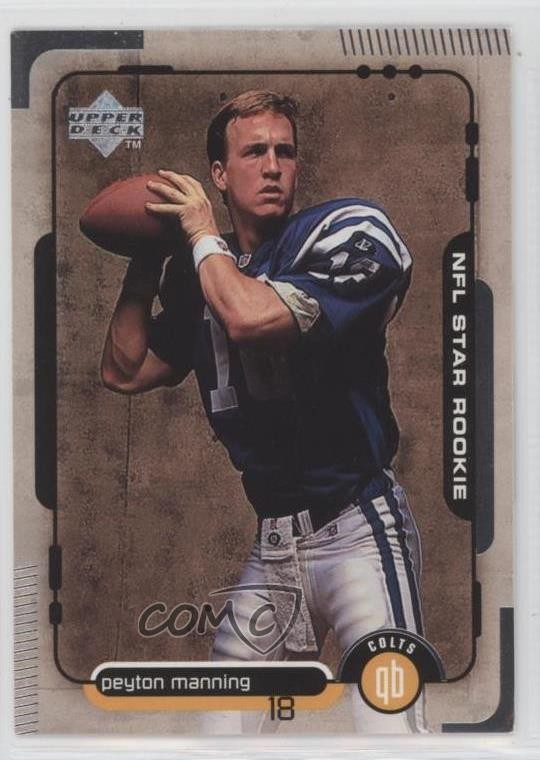 1998 Upper Deck NFL Star Rookie Peyton Manning #1 HOF 16ql