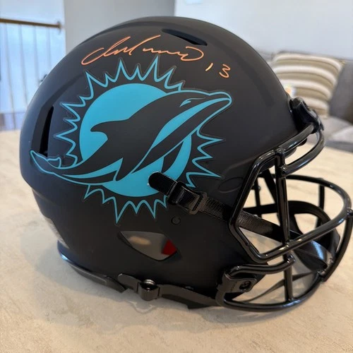Dan Marino Signed Miami Dolphins Full Size Speed Authentic Eclipse Helmet BAS🔥