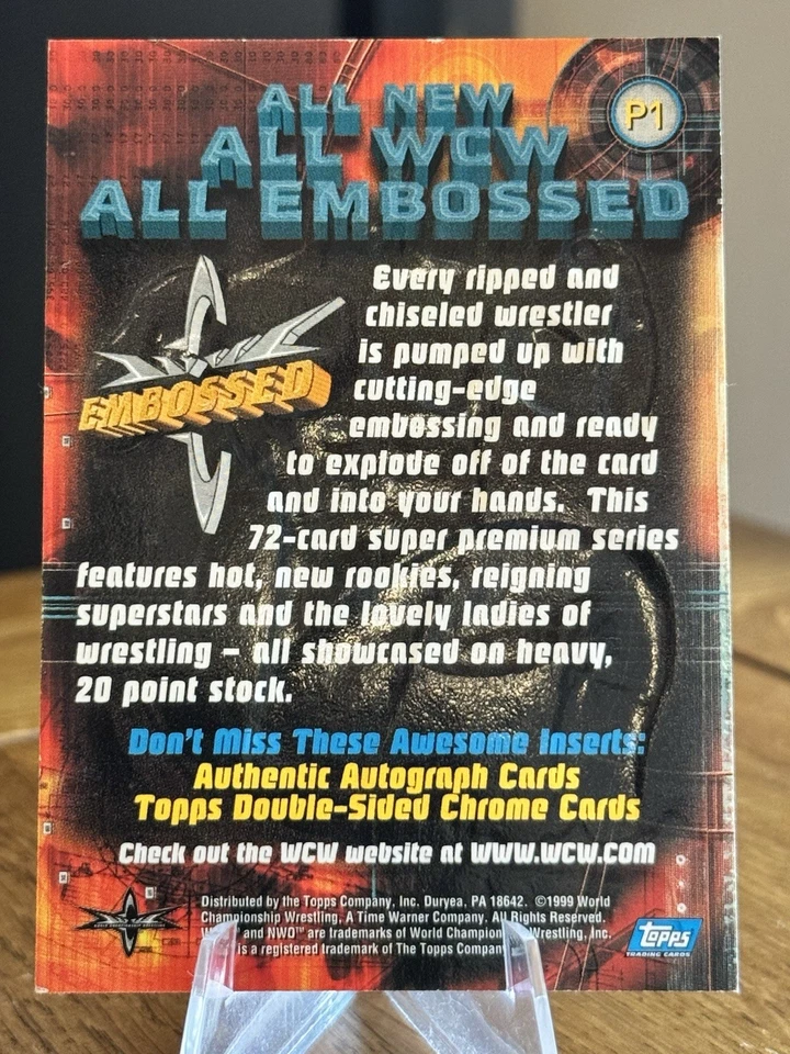 WCW Buff Bagwell “ALL EMBOSSED” Trading Card From 1999 - Image 2 of 2