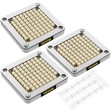 VEVOR French Fry Cutter Chopper Replacement Blade & Push Block 3/8-inch 3 Pieces