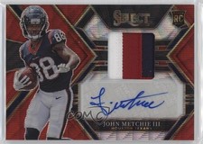 2022 Panini Select Red Wave Prizm John Metchie III #RSM-JM Auto 0vc5