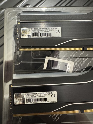 G.SKILL F5-6000J3040G32GX2-TZ5NR, 64GB, DESKTOP MEMORY RAM, 32GB X 2 - Afbeelding 2 van 5
