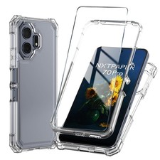 for TCL NXTPAPER 70 Pro Phone Case with Tempered Glass Screen Protector,Slim Sof