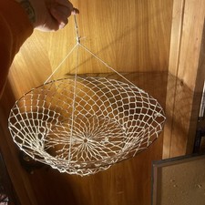 Fishing Net Nylon Minnow Crab Trap Portable Drop Net for Pier Fish Vintage