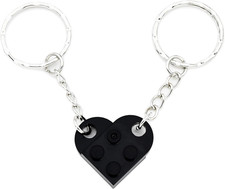 Friendship Gifts Best Friend Keychain Couples Keychain BFF Heart Key Ring Set Bi