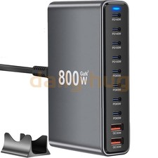 800W USB C Charger Block, 10 Port Fast USB Charging Station for Multi Devices US