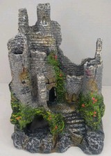 Resin Castle Ruins Aquarium Decoration Medieval Fortress Ornament