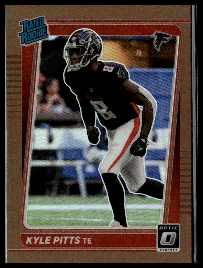 2021 Donruss Optic #211 Kyle Pitts Bronze Rated Rookie