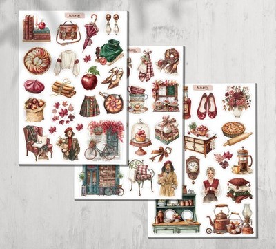 Herbst Aufkleber. Apple Cottage Planer Aufkleber. 359