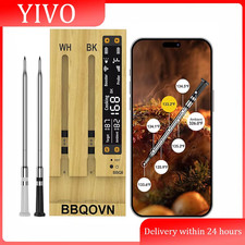 Wifi Sub-1G Wireless Meat Thermometer 2 Temp Monitoring Ways Digital Smart Base