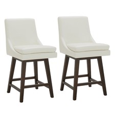CHITA Counter Height Swivel Bar Stools Set of 2, 26" DoubleCushion, Comfortable