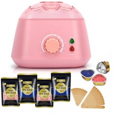 At-Home Waxing Kit w/ Heater  Beans - Hair Removal for Legs, Face, Bikini
