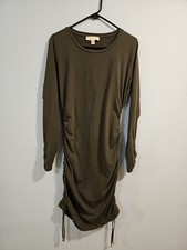 Womans Michael Kohr Dark Green Tshirt Dress XL