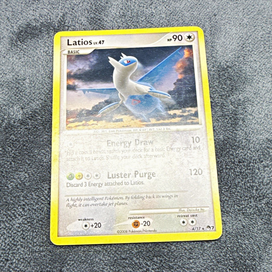 Pokemon TCG Latios 4/17 POP Series 7 non Holo Rare English 90 HP 2008