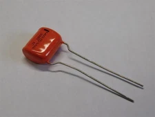5 Sprague 225P .22uF 100V 10% Radial Polyester Film Orange Drop Capacitors