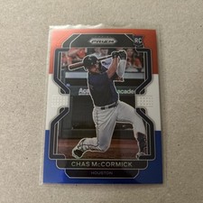 🔷2022 Panini Prizm Chas McCormick #100 Red White & Blue Prizm RC Houston Astros